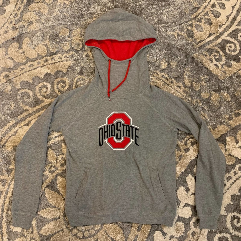Ohio State Buckeyes OSU NCAA x Colosseum Funnel‎ Neck Hoodie Women's Size Medium